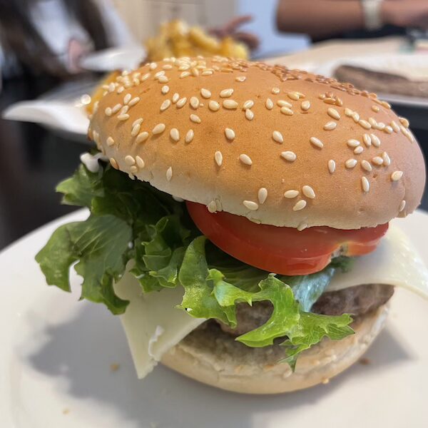 完成したおうちハンバーガー
